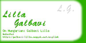 lilla galbavi business card